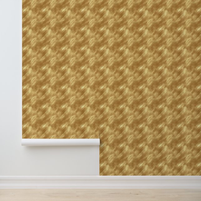 Papier Peint Texture dorée brossée abstraite (Application)
