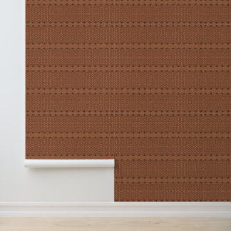 Papier Peint Tissage de cacao brun texturé élégant