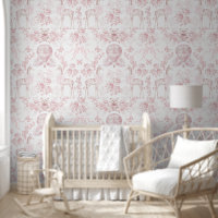 Toile rose pâle Giraffe élégant classique