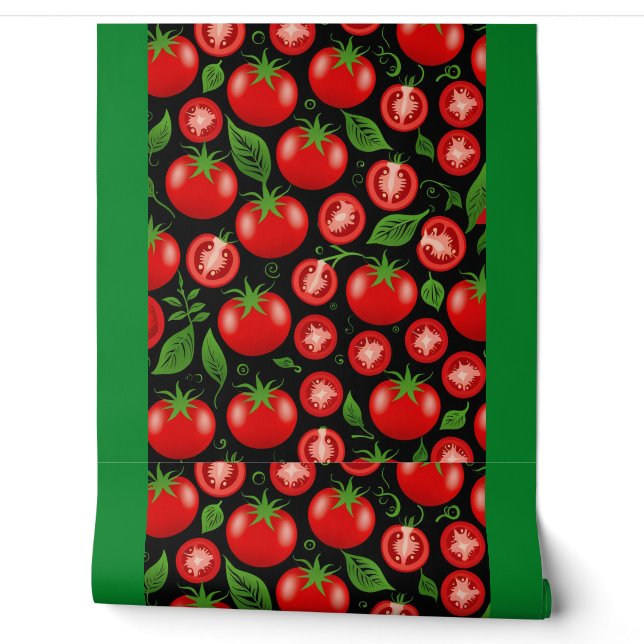 Papier peint Tomate pour cuisine (Déroulement)