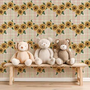 Papier Peint Tournesol Garland Plaid