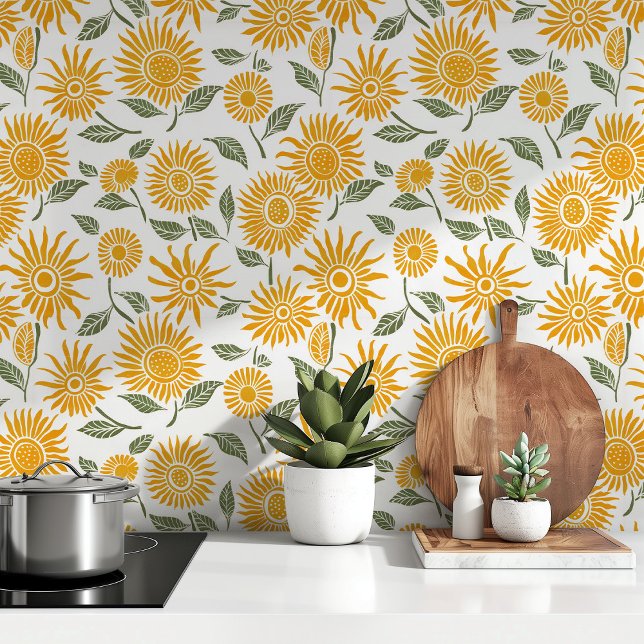 Papier Peint Tournesol Sunny Peel & Bâton (Créateur téléchargé)