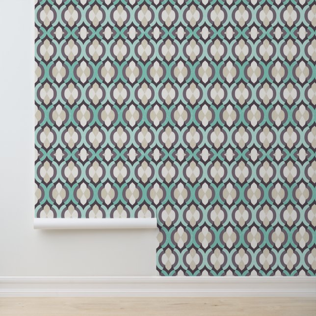 Papier Peint Tourquoise Moroccan Pattern (Application)