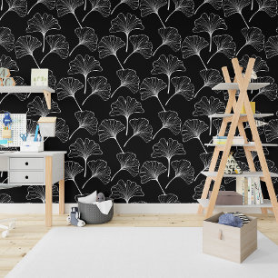 Papier Peint Tout Arrière - plan Boho Ginkgo Biloba Feuilles