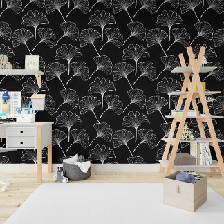 Papier Peint Tout Arrière - plan Boho Ginkgo Biloba Feuilles