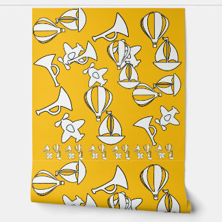 Papier Peint Toy Collection Kids Yellow      