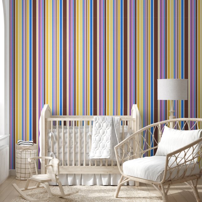 Papier Peint Traces et lignes colorées 6b (Enfants)