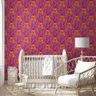 Papier Peint Triangle Labyrinthe Mandala Motif Sans Fin 2
