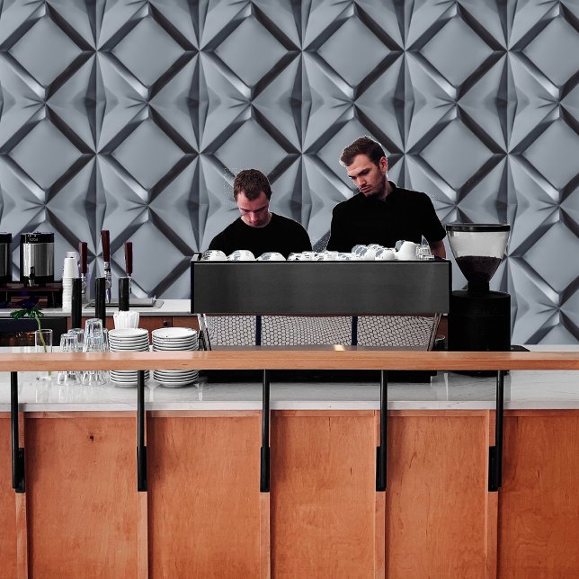 Papier Peint Triangles Abstraits et Carrés modernes Peel & Stic (Créateur téléchargé)