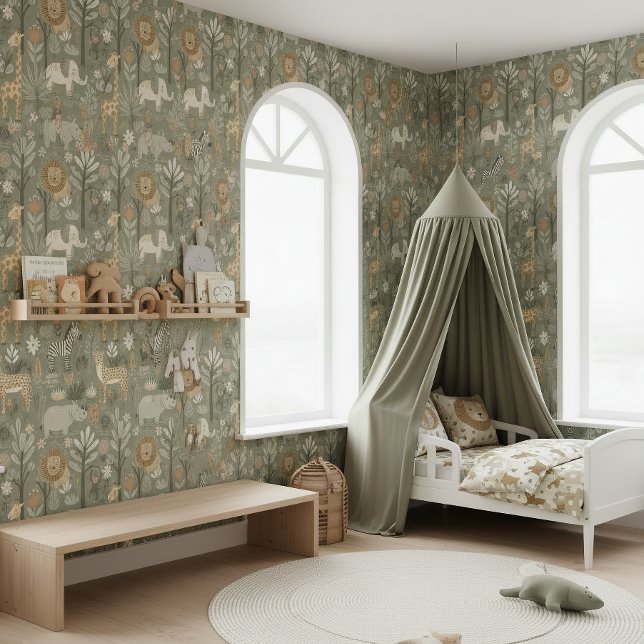 Papier Peint Tribal Safari Jungle ID1260 (Créateur téléchargé)