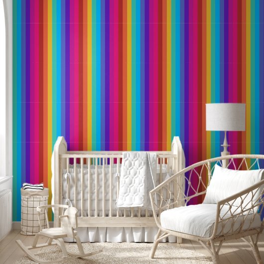 Papier Peint Tropical Candy Stripe PS verticale (Enfants)