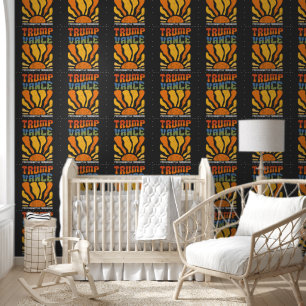 Papier Peint Trump Vance pour un avenir meilleur Retro Boho