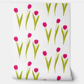 Papier peint Tulip rose (Déroulement)