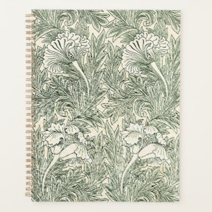 Papier peint tulipe classique vert de William Morr