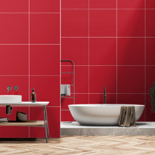 Papier Peint Un carré rouge entouré d'une mince bordure blanche