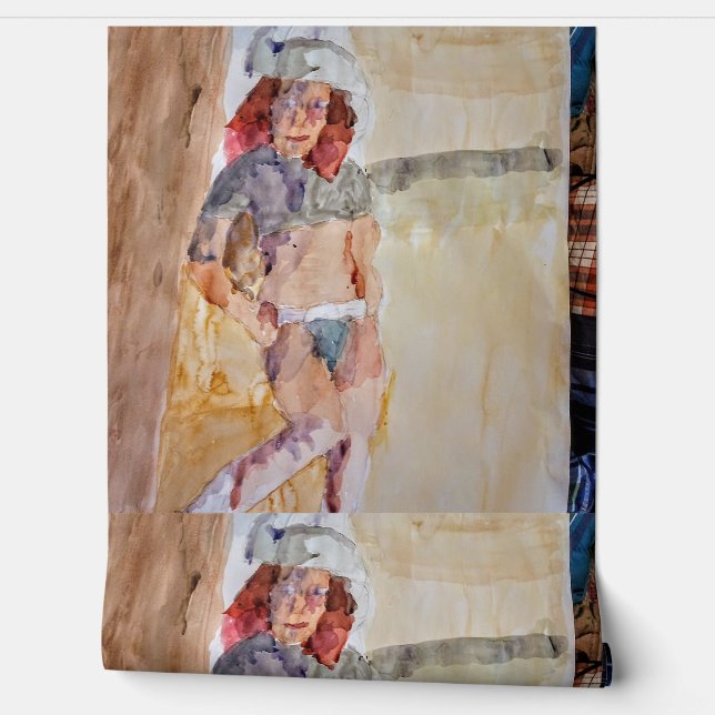 Papier Peint Une fille de la campagne sauvage (Déroulement)