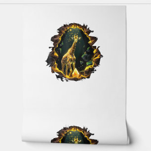 Papier Peint Une Girafe À L'Intérieur D'Une Arche Décorée De C 