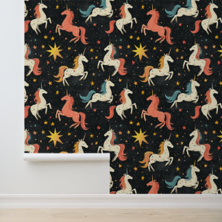 Papier Peint Unicorne volante et démarre le Motif de dessin de