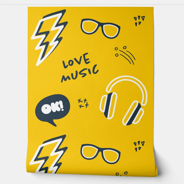 Papier Peint Urban Gamer, Love Music (Déroulement)