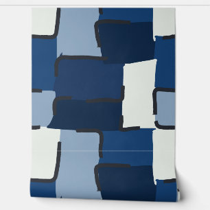 Papier Peint Urban Geo Cobalt Cool Fonctionnalité Héros