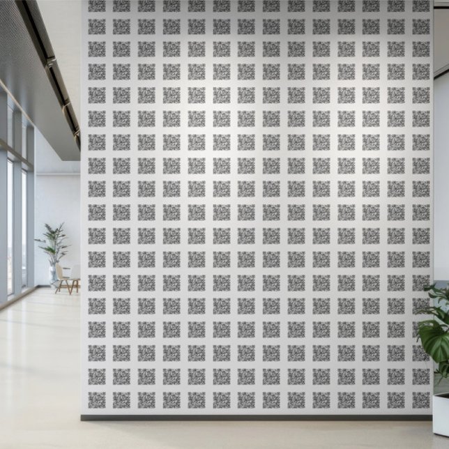 Papier Peint URL personnalisée du Modèle de code QR unique (QR Code Template Personalized URL Unique Wallpaper by Ricaso. Business QR Code wallpaper rolls)