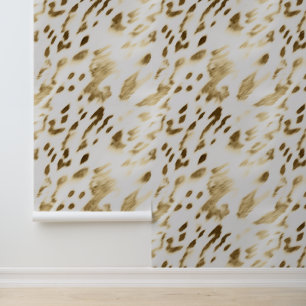 Papier Peint Vache blanche or
