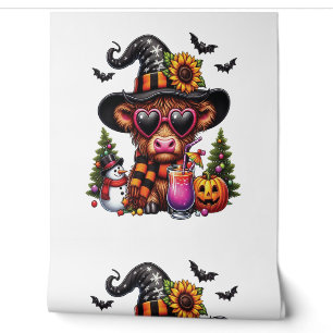 Papier Peint Vache des Highlands Halloween 2