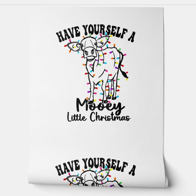Papier Peint Vache & Neige Se Faire Un Petit Noël Moyeux (Déroulement)