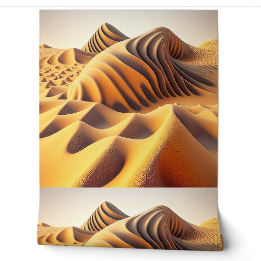 Papier Peint Vagues d'Or (Déroulement)
