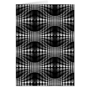 Papier peint Vagues pointillé noir et blanc