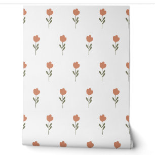 Papier Peint vecteur simple motif botanique sans couture avec f
