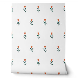 Papier Peint vecteur simple motif botanique sans couture avec f
