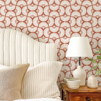 Ventilateur de plafond ogee blanc et terre cuite m
