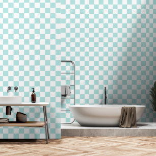 Papier Peint Vérificateurs Aqua et Blanc, tableau de bord