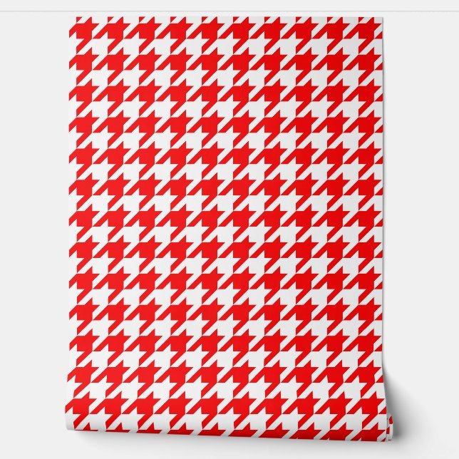 Papier Peint Vérification de la position de base rouge et blanc (Déroulement)