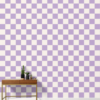 Papier Peint Vérification violet, Motif de tableau de contrôle