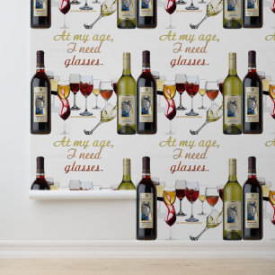 Papier Peint Verres à vin SlipperyJoe's jeu de mots coquin roug
