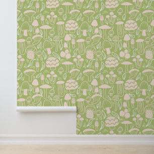 Papier Peint Vert Champignon