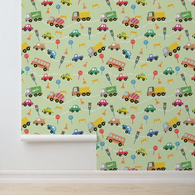 Papier Peint Vert du transport (Application)