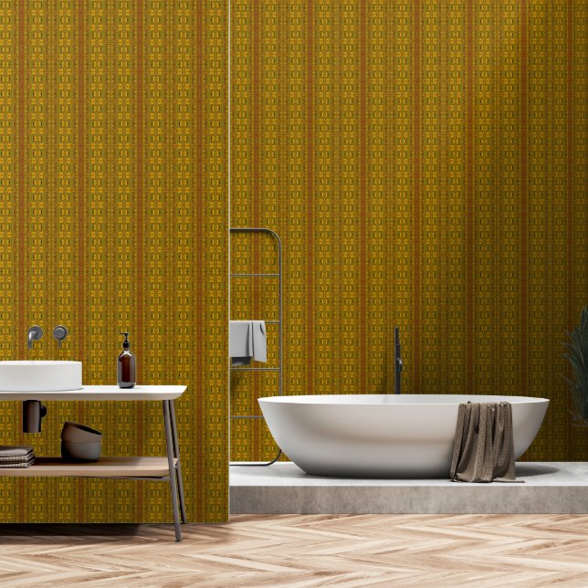Papier Peint Vert élégant (Salle de bain)
