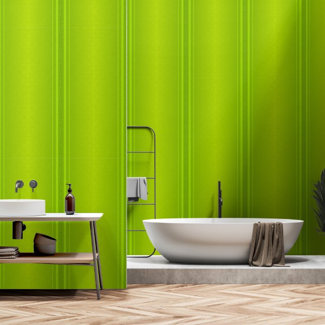 Papier Peint Vert élégant (Salle de bain)