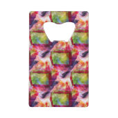 Papier peint vert et rouge abstrait (Devant)