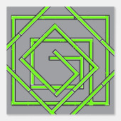 Papier Peint Vert Geo Gris (Recto)
