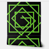 Papier Peint Vert Geo Noir (Déroulement)