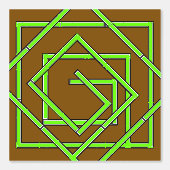 Papier Peint Vert Géologique Pâle Brun (Recto)