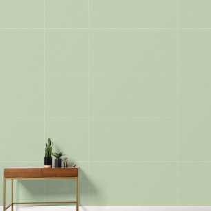 Papier Peint Vert Sauge Minimaliste