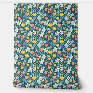 Papier Peint Vibrant Floral Medley