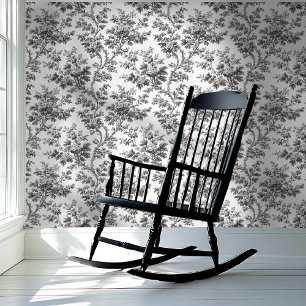 Papier Peint Vin floral noir et blanc Peel-and-Stick