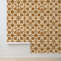 Vintage Brown Floral Mandala Motif