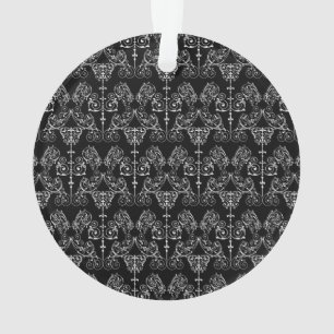 Papier peint vintage Damask - blanc + votre dossie